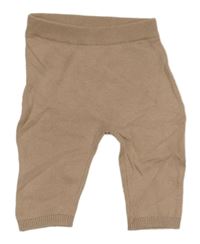 Světlerůžové pletené lehké tepláky H&M