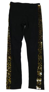 Černé legíny s flitry Matalan