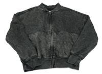 Černo-šedá propínací mikina Primark