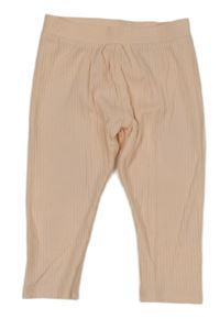 Světlerůžové žebrované legíny River Island