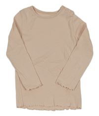 Růžové žebrované triko F&F