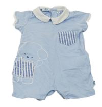 Světlemodrý overal s pejskem Melby