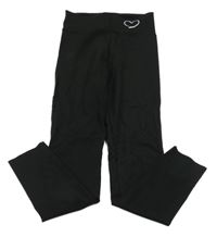 Černé legíny se srdíčkem