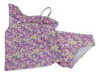 Barevné vzorované tankini s volánem Primark