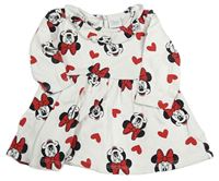 Bílé bavlněné šaty s Minnie Disney