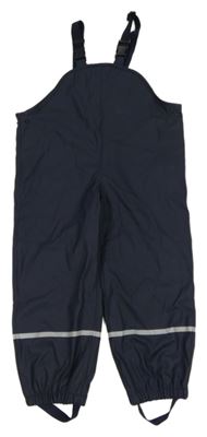 Tmavomodré voděodolné laclové kalhoty 