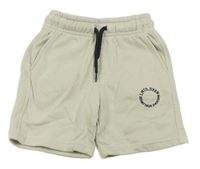 Světlebéžové teplákové kraťasy s nápisem George