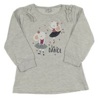 Šedá melírovaná mikina s myškami Kiki&Koko