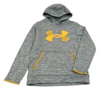 Šedá melírovaná thermoi mikina s kapucí Under Armour