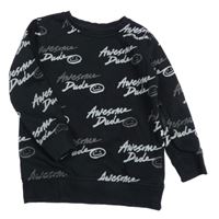 Černá mikina s nápisy George