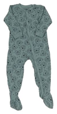 Modrošedý overal s medvídky Lupilu