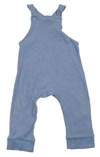 Modré vzorované laclové tepláky H&M