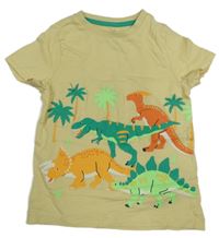 Žluté tričko s dinosasury M&S