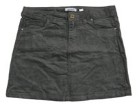 Šedo-stříbrná sametová sukně Okadi