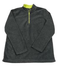 Tmavošedá fleecová mikina C&A