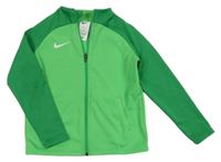 Světlezeleno-zelená sportovní funkční propínací mikina Nike 