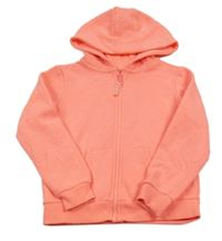 Neonově růžová propínací mikina s kapucí Yd. 