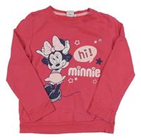 Růžová mikina s Minnií Disney