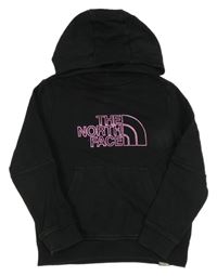Černá mikina s logem a kapucí The North Face
