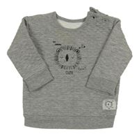 Šedá prošívaná mikina se lvem George 