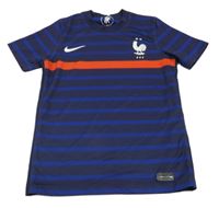 Tmavomodro-modrý funkční fotbalový dres FFF Nike