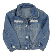 Modrá riflová bunda s madeirou Nutmeg