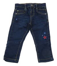 Tmavomodré rifle s hvězdičkami Manor