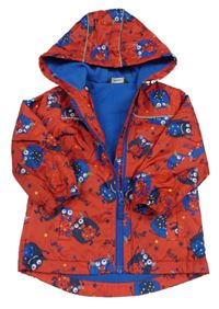Červená šusťáková jarní bunda s příšerkami a kapucí George