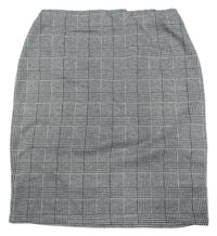 Černo-bílá kostkovaná sukně New Look