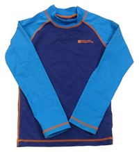 Tmavomodro-modré UV funkční triko s logem MOUNTAIN WAREHOUSE