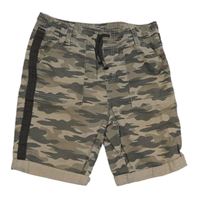 Army plátěné kraťasy s pruhem Tu
