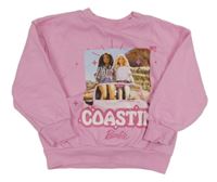 Růžová oversize mikina s Barbie LC WaIKIKI