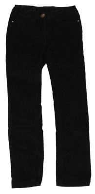 Černé skinny manšestrové kalhoty YIGGA