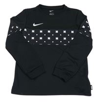 Černé funkční sportovní mikinotriko s logem zn. Nike