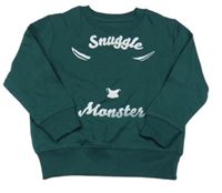 Smaragdová mikina s býkem a nápisy STANLEY STELLA