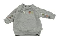 Šedá melírovaná mikina s logem TED BAKER