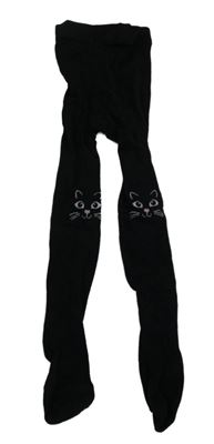 Černé punčocháče s kočičkami H&M