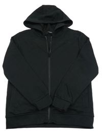 Černá propínací mikina s písmenky a kapucí George