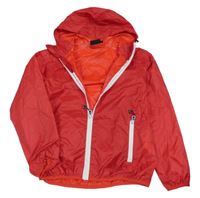 Červeno-lilková vzorovaná nepromokavá bunda s kapucí CMP