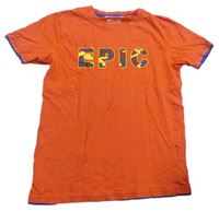 Oranžové tričko s nápisem Mountain Warehouse