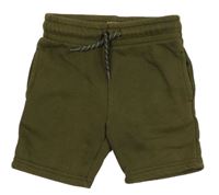 Khaki teplákové kraťasy Primark 