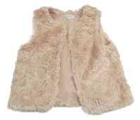 Růžová kožešinová podšitá vesta H&M