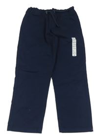 Tmavomodré plátěné jogger kalhoty Dunnes