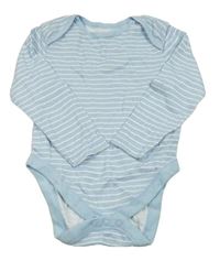 Světlemodro-bílé pruhované body Primark