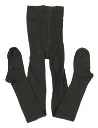 Antracitové punčocháče L&D