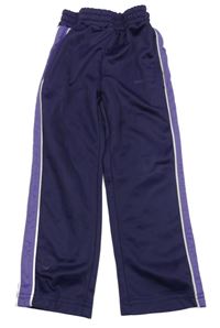 Tmavofialové sportovní tepláky s pruhy Donnay