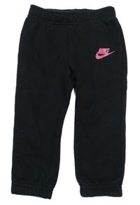 Černé tepláky s logem Nike