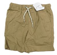 Nové - Hnědé plátěné kraťasy Next