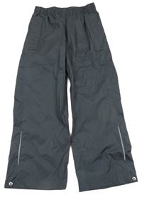 Antracitové šusťákové nepromokavé funkční kalhoty Crivit
