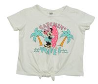 Smetanové tričko s Minnie C&A